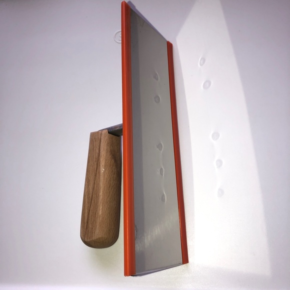 VENETIAN PLASTERING TROWEL Trapezoid Stainless Steel Round Edge Wood Handle Tool - Picture 4 of 11